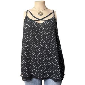 Torrid Beautiful Tank Top Size 4X in Black and White